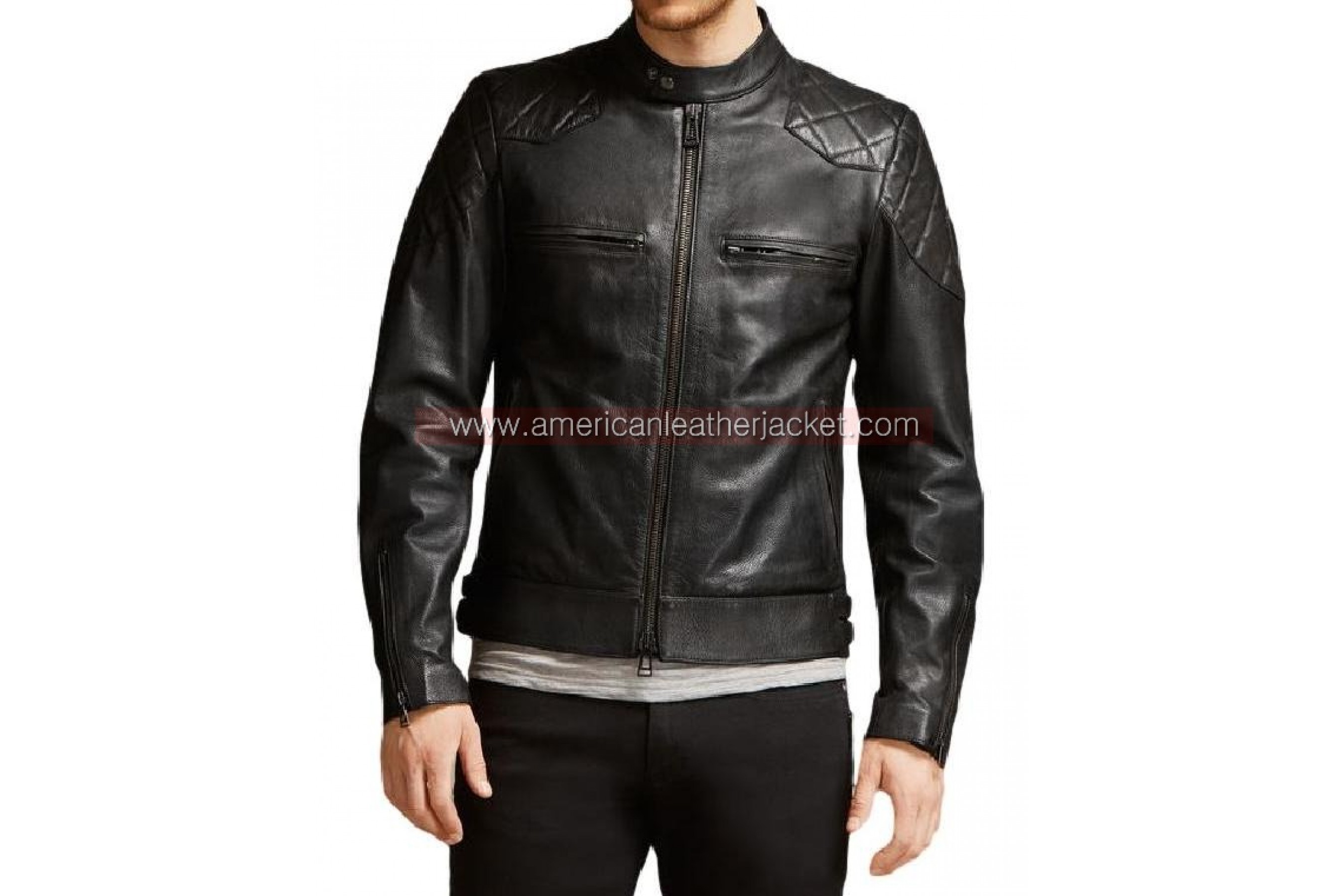 Hannibal Biker Leather Jacket | Mads Mikkelsen Jacket